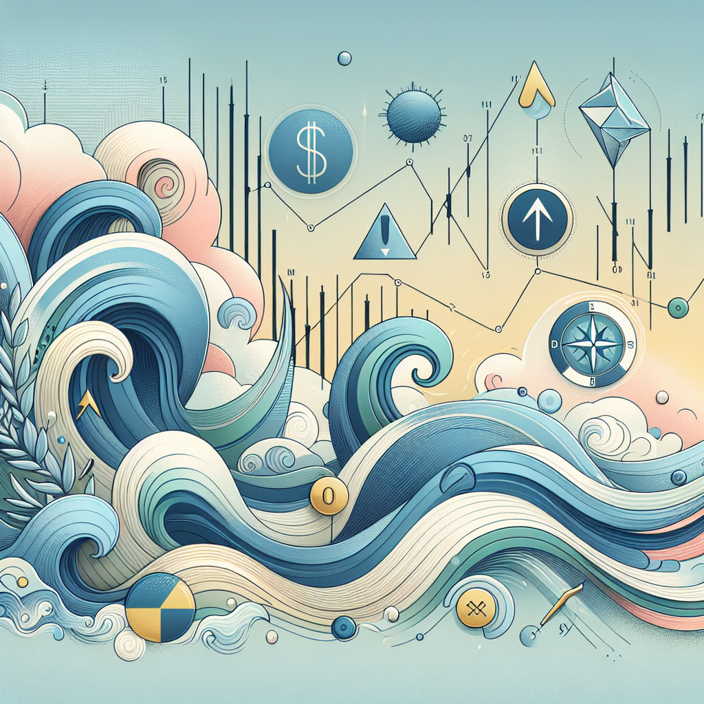 A serene and visually appealing illustration depicting various risk mitigation techniques in forex trading, featuring a tranquil landscape with soft colors, charts, and symbols representing strategy and caution.